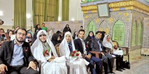 برپایی جشن عقد و تأمین جهیزیه ۳ زوج سادات در امامزاده روح‌الله (ع)