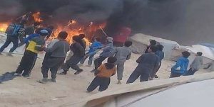 جان‌باختن حداقل ۷ نفر در آتش سوزی اردوگاه الهول در سوریه