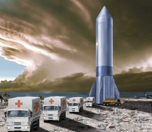  ارسال مهمات جنگی با کمک موشک‌های فضایی